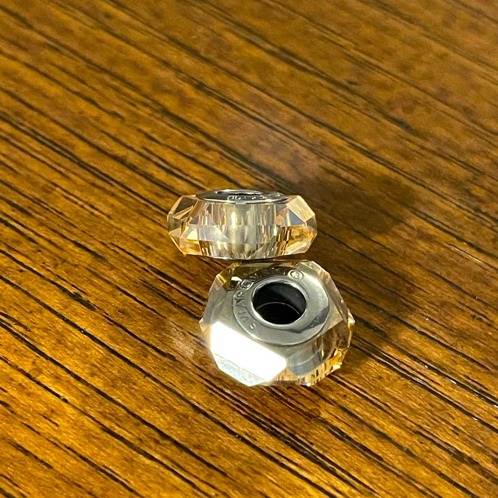 (2) Swarovski Charms